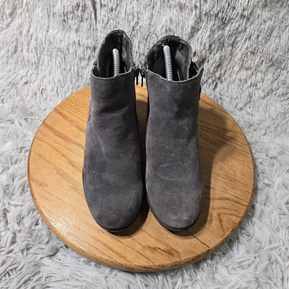 Sonoma Gray Suede Ankle Boots 